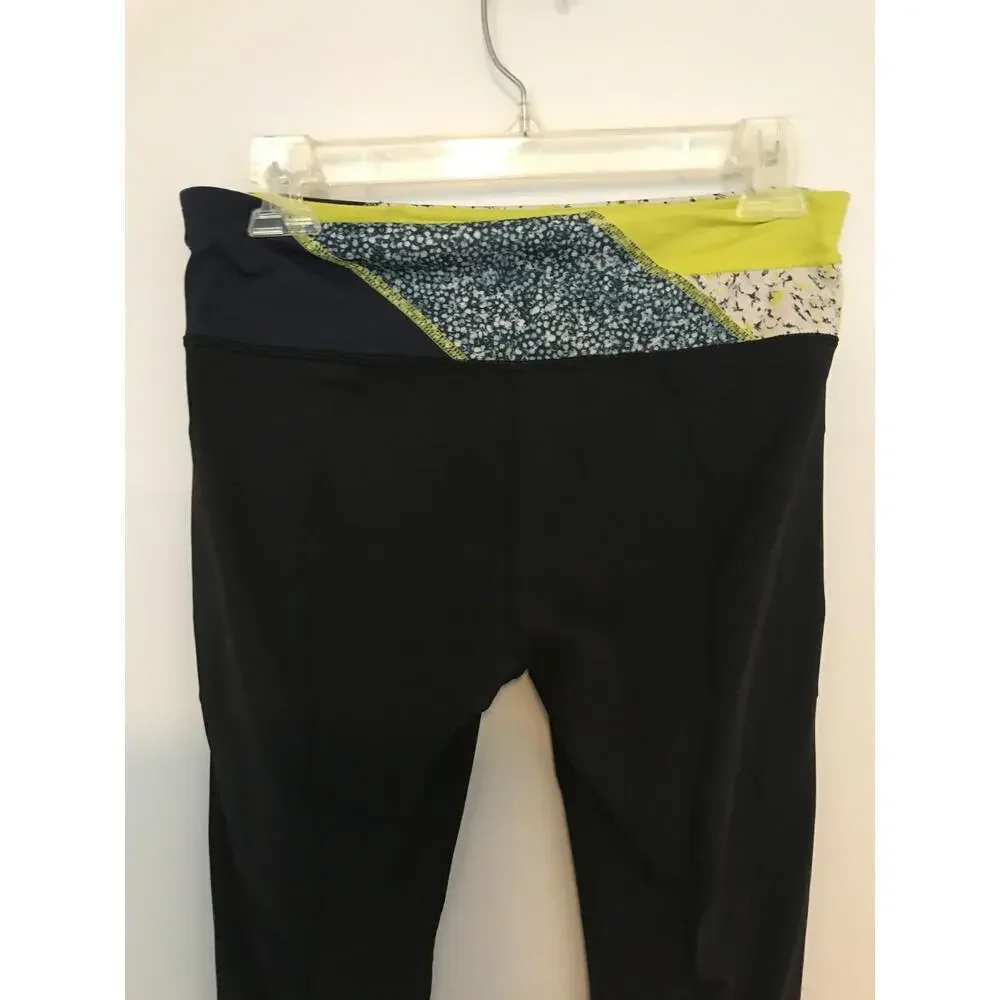 Lululemon Inspire Tight II Mesh 6 Black Quilt 29 Luxtreme Run Leggings